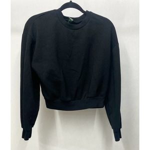 Wild Fable Cropped Sweatshirt - Black